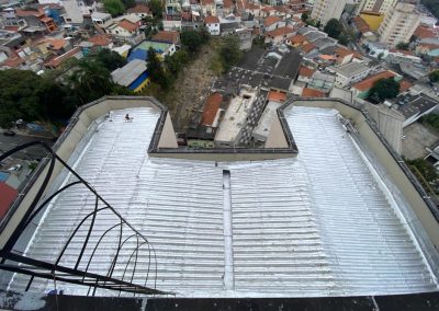 Impermeabilização de telhado com manta asfaltica aluminizada